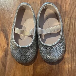 Ivanka Trump Glittery Silver Dress Shoes for Kids